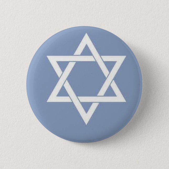 Star of David Pinback Button (Front)