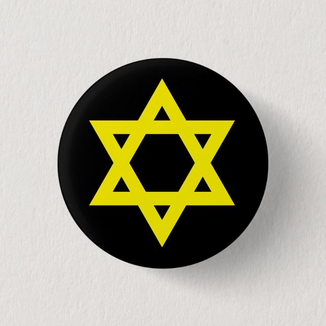 "STAR OF DAVID" PINBACK BUTTON (Front)