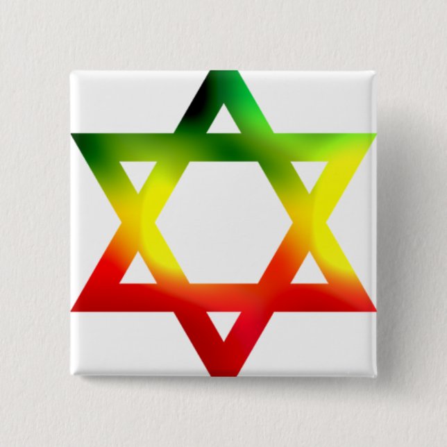 Star of David Pinback Button (Front)