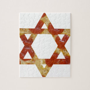 Star of David pizza Jigsaw Puzzle