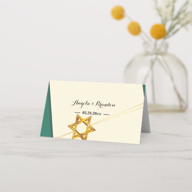 star of David Place Card (Back)