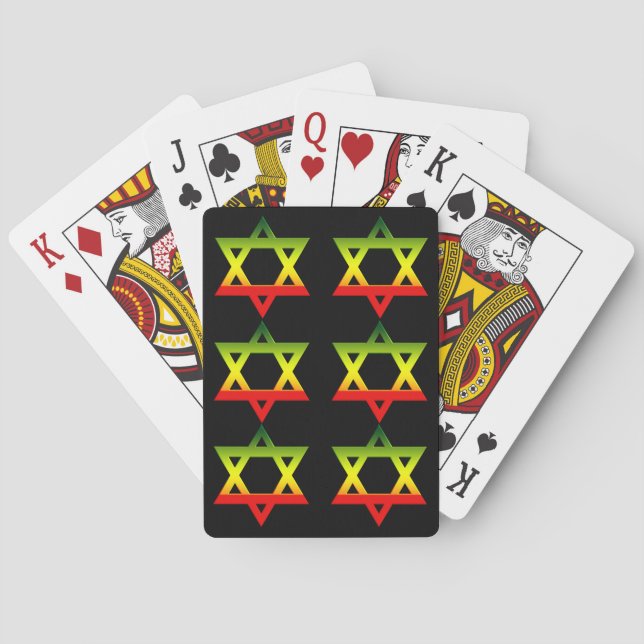 Star of David Playing Cards (Back)