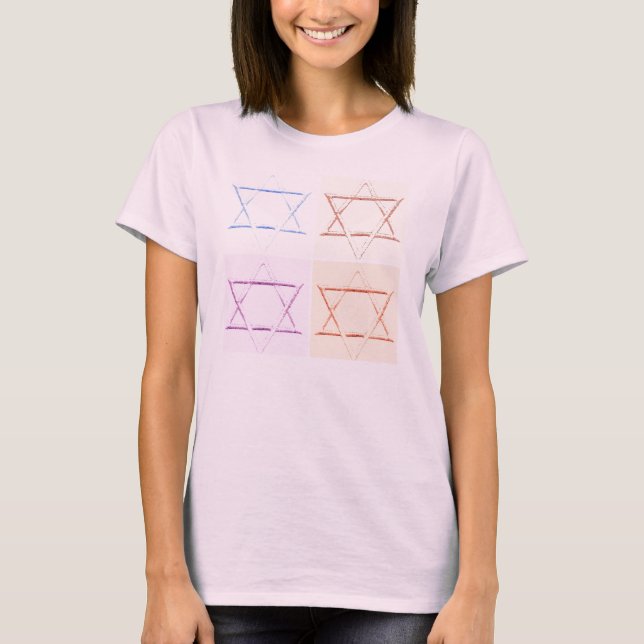 Star of David pop art T-Shirt (Front)