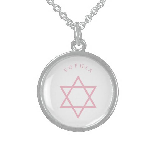  Star of David Pretty Pink Pendant