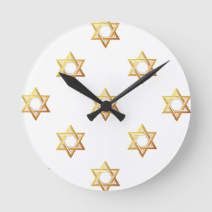 Star of David Round Clock