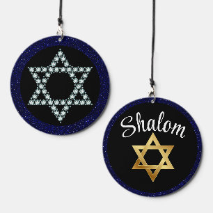 Star of David Shalom Wind Chime