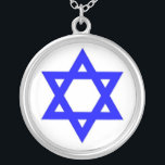 STAR OF DAVID SILVER PLATED NECKLACE<br><div class="desc">JEWISH</div>