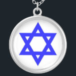 STAR OF DAVID SILVER PLATED NECKLACE<br><div class="desc">JEWISH</div>