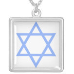 Star Of David Silver Plated Necklace at Zazzle
