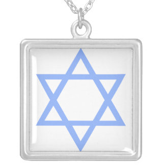 Star of David Silver Plated Necklace