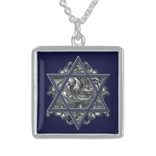 Star of David Silver Sterling Silver Necklace