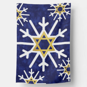 Star of David Snowflake  House Flag
