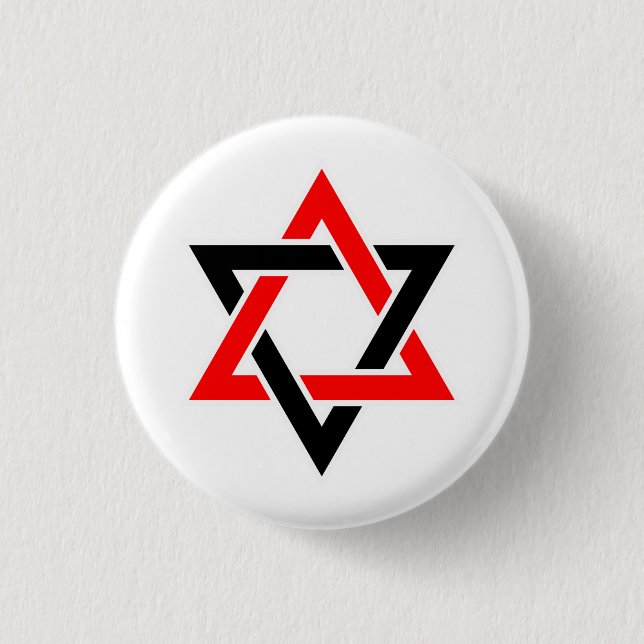 Star of David symbol  Button (Front)