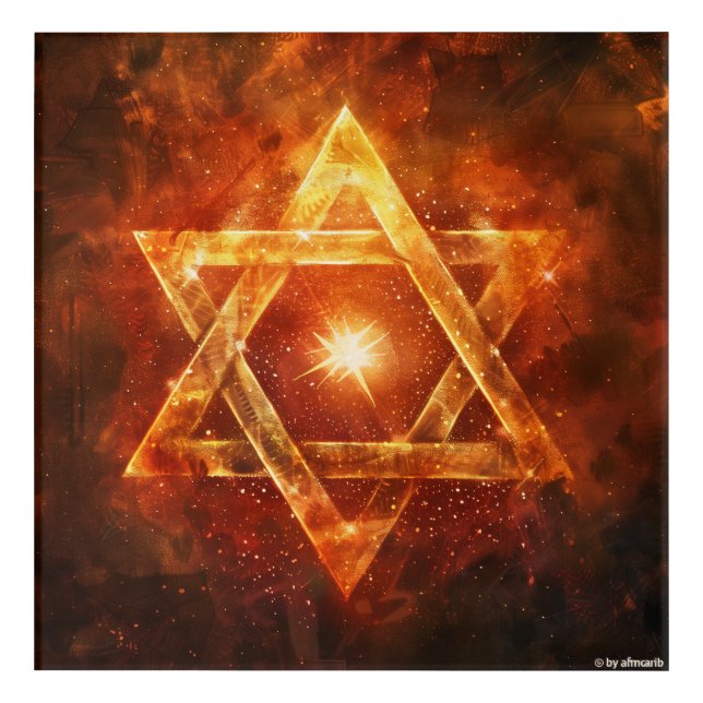 Star of David Symbol Digital Art (Front)