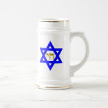 Star of David & Symbol of Life Beer Stein<br><div class="desc">Jewish Symbols</div>