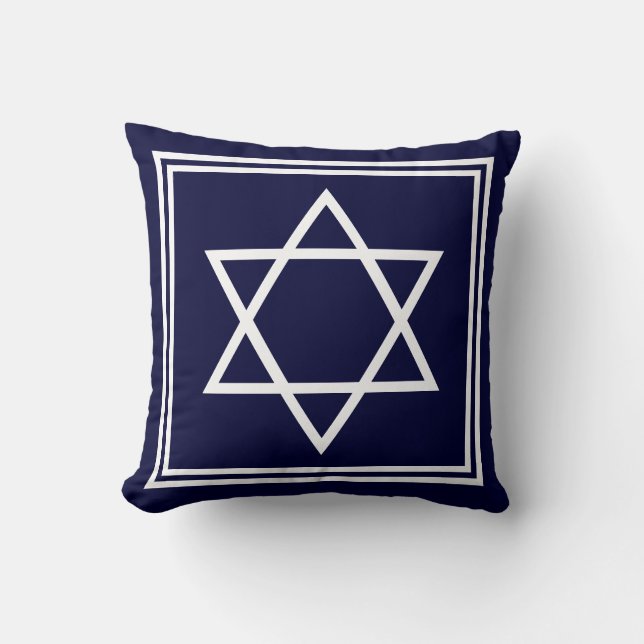 Star Of David Throw Pillow (Front)