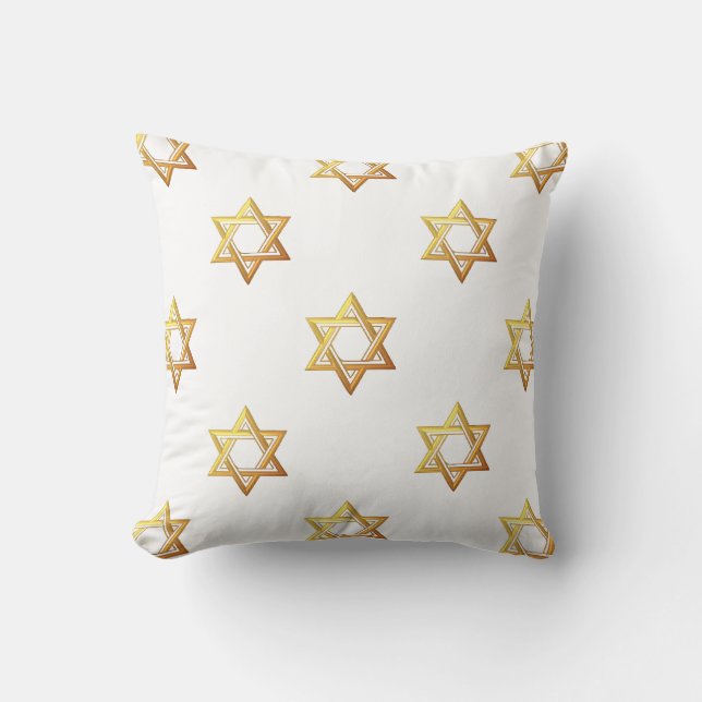 Star of David Throw Pillow (Front)