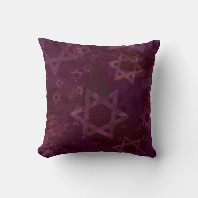 Star of David Throw Pillow (Front)