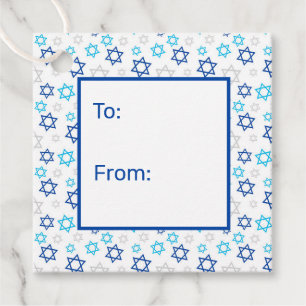 Star of David To From Favor Tags