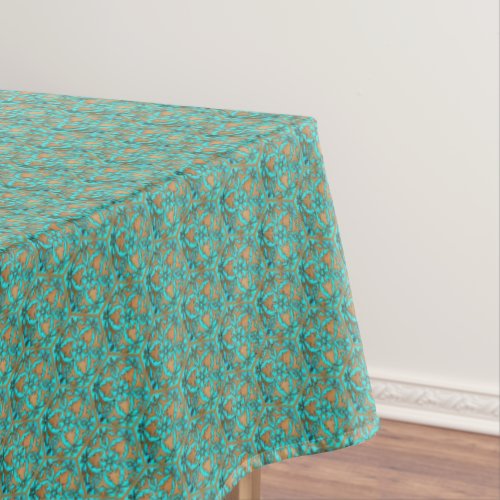 Star of David Turquoise fine Tablecloth