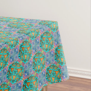Star of David Turquoise fine Tablecloth