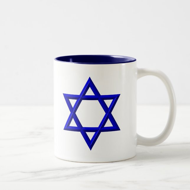 Star of David Two-Tone Coffee Mug (Right)