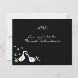 Star of David Wedding Bar Bat Mitzvah RSVP Jewish Card