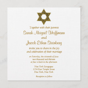 Star of David Wedding Invitations