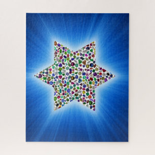 Star of David with Gemstones Jigsaw Puzzle