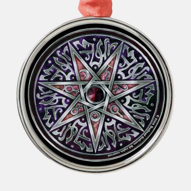 Star of Fey Premium Round Ornament (Front)