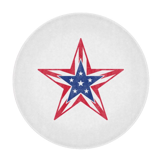 Star of Freedom Cutting Board (Front)