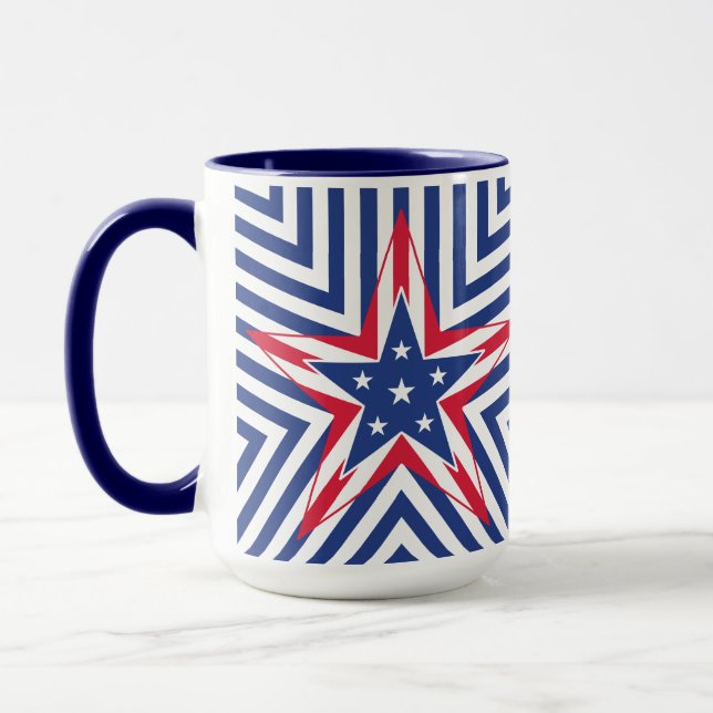 Star of Freedom (Stripe) Mug (Left)