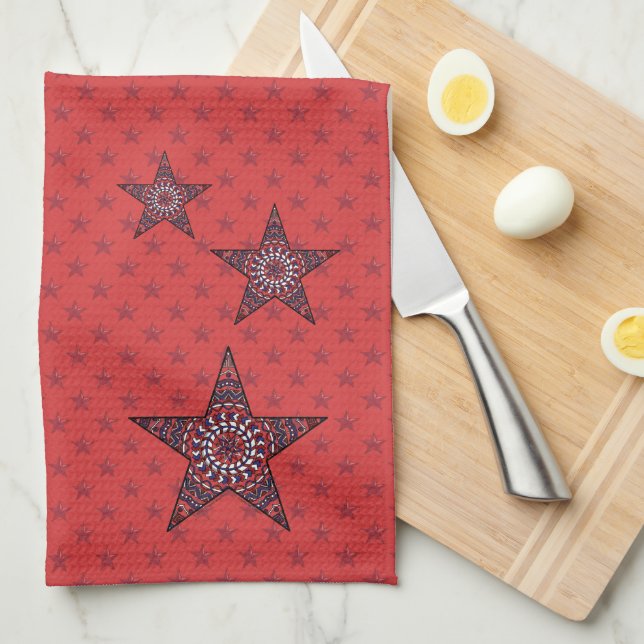 Star of Independence Hand Towel (Quarter Fold)