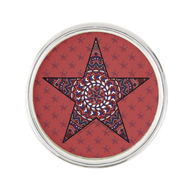 Star of Independence Lapel Pin (Front)