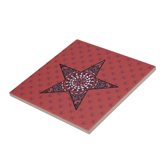 Star of Independence Tile (Side)