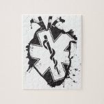Star Of Life Anatomical Heart Jigsaw Puzzle at Zazzle