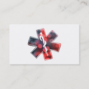 star of life bokeh business card