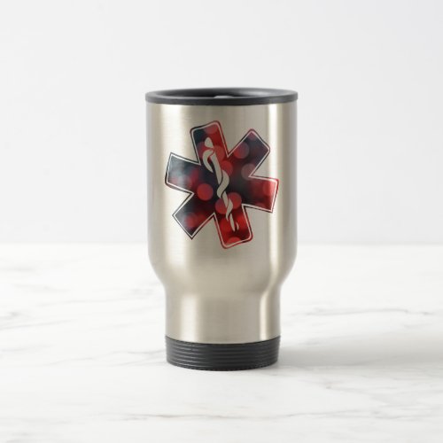 star of life bokeh travel mug