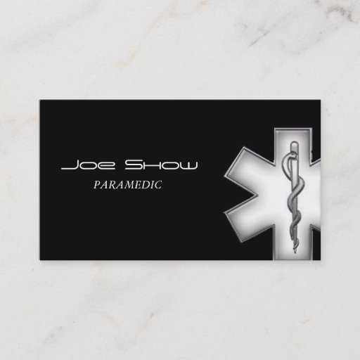 Customizable Star of Life Business Cards