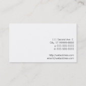 Star of Life Business Card (Back)