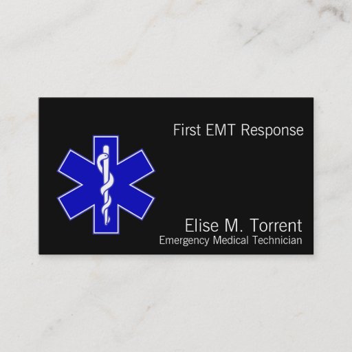 Customizable Star of Life Business Card Templates
