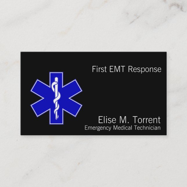 Star of Life Business Card (Front)