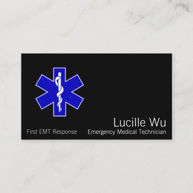 Star of Life Business Card (Front)