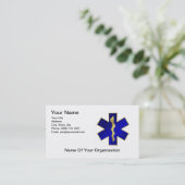 Star of Life Business Card, double sided. Business Card (Standing Front)