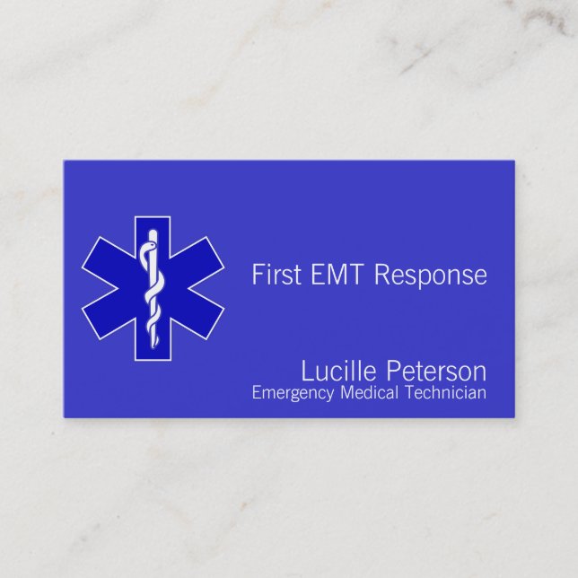 Star of Life (Dark) Business Card (Front)