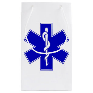Star of Life Emergency Medical Emblem Small Gift Bag