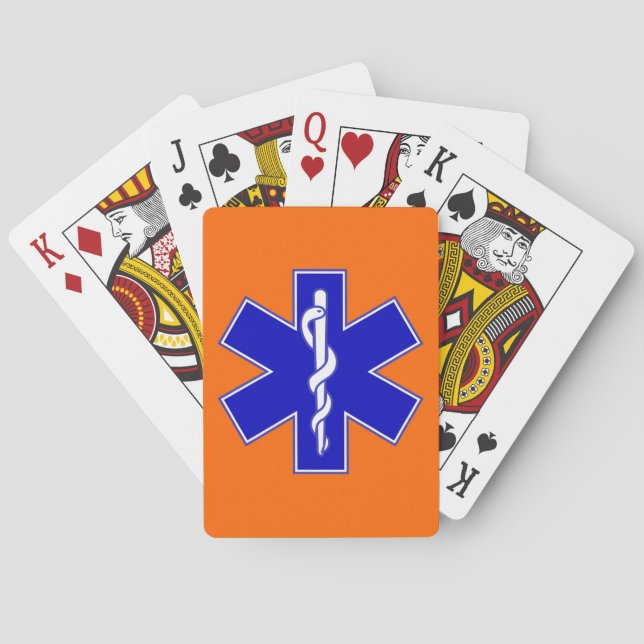 Star of Life EMS Poker Cards (Back)