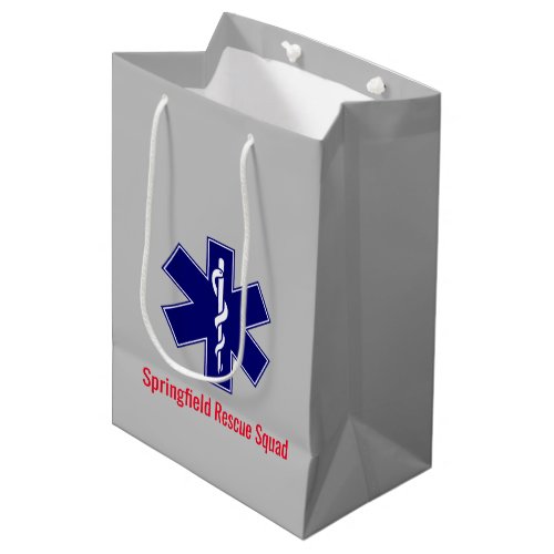 Star of Life EMT Logo Symbol Medium Gift Bag