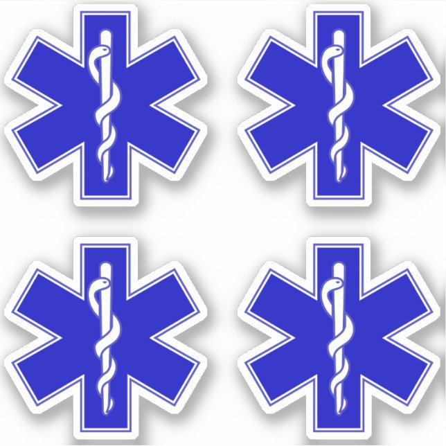 Star of Life (EMT) Sticker (Front)