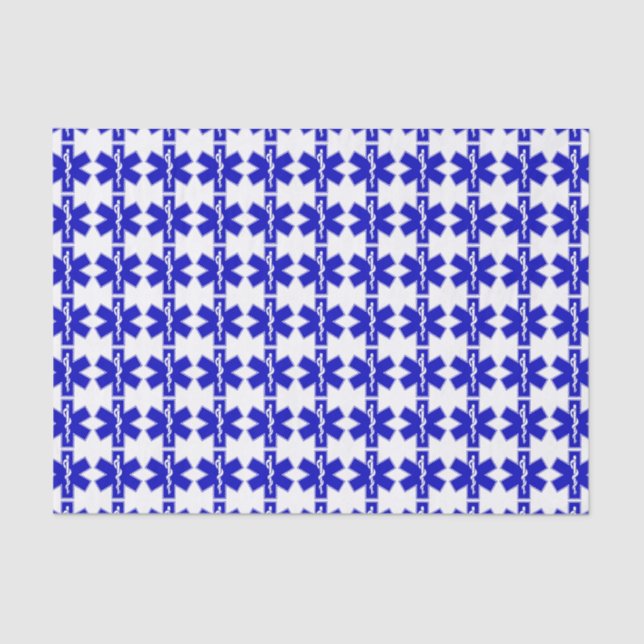 Star of Life (EMT) Tissue Paper (Front)